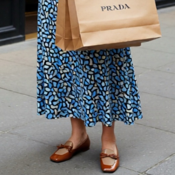 AUTHENTIC Prada patten leather mules. Size 39.5